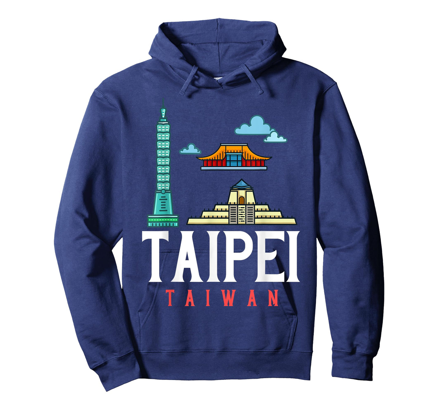 Taipei Taiwan City Skyline Map Travel T-Shirt