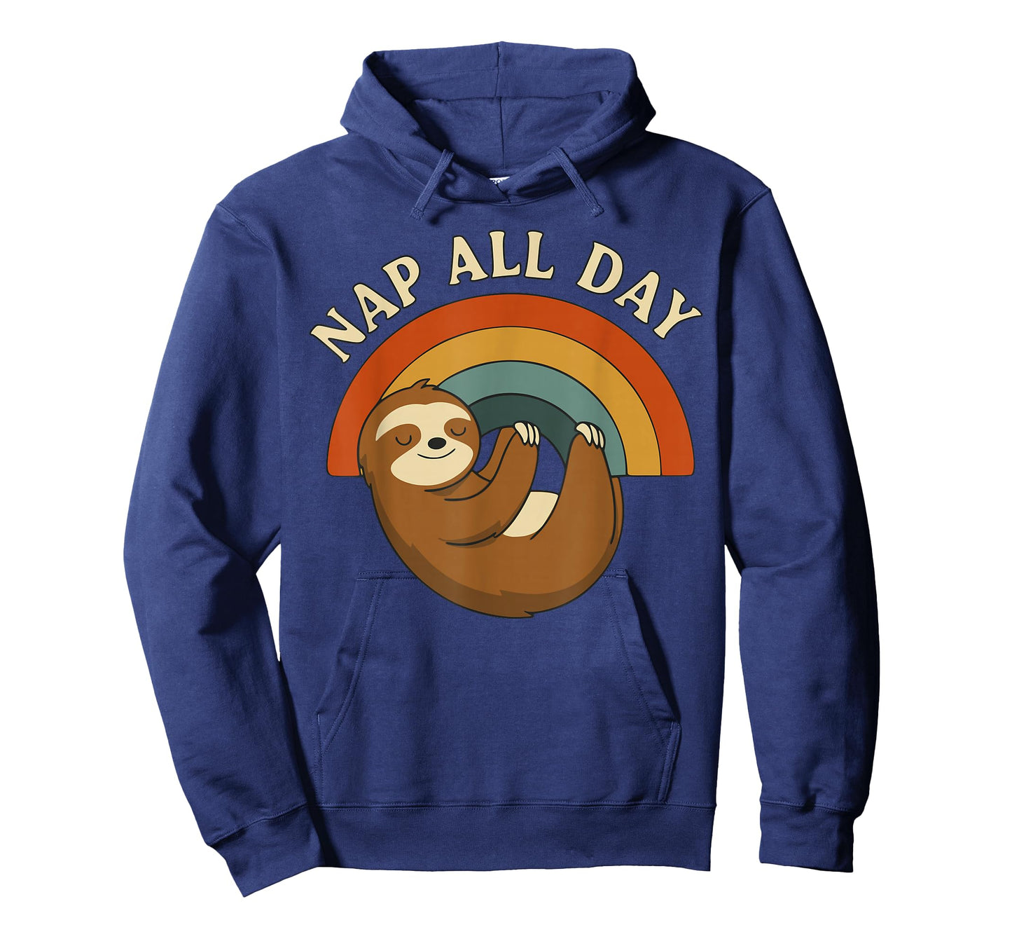 Nap All Day โ Funny Retro Sloth Relaxation T-Shirt