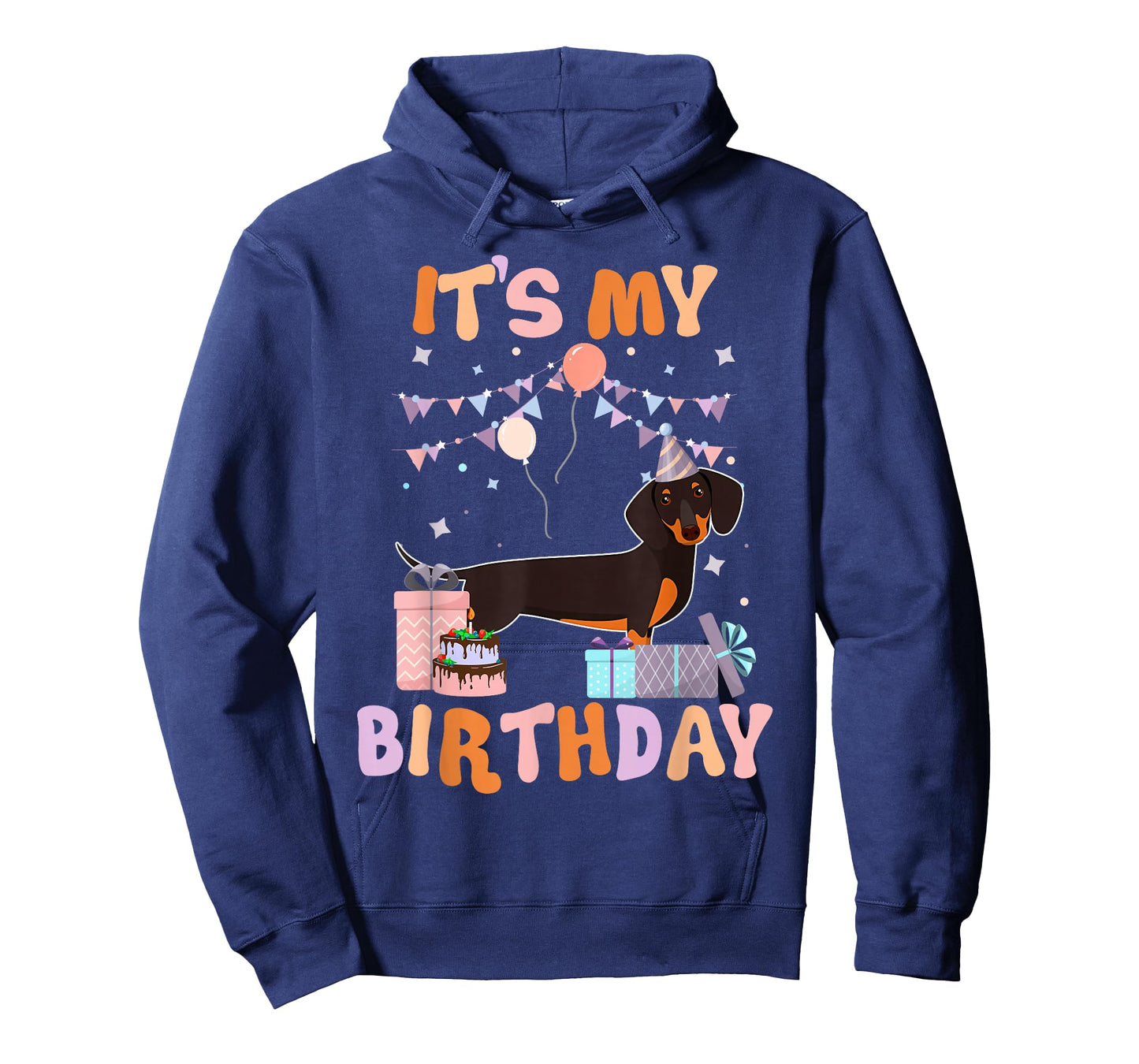 Its My Birthday Dachshund Dog Funny Birthday Party Dog Lover T-Shirt
