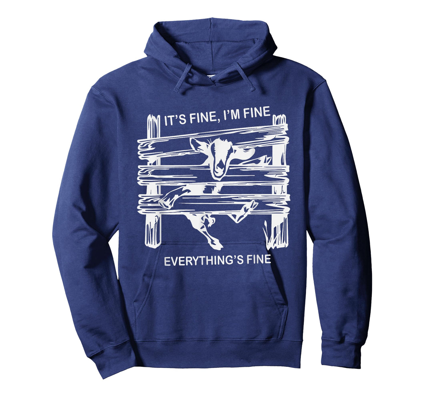 funny goat it's fine i'm fine everything is fine T-Shirt