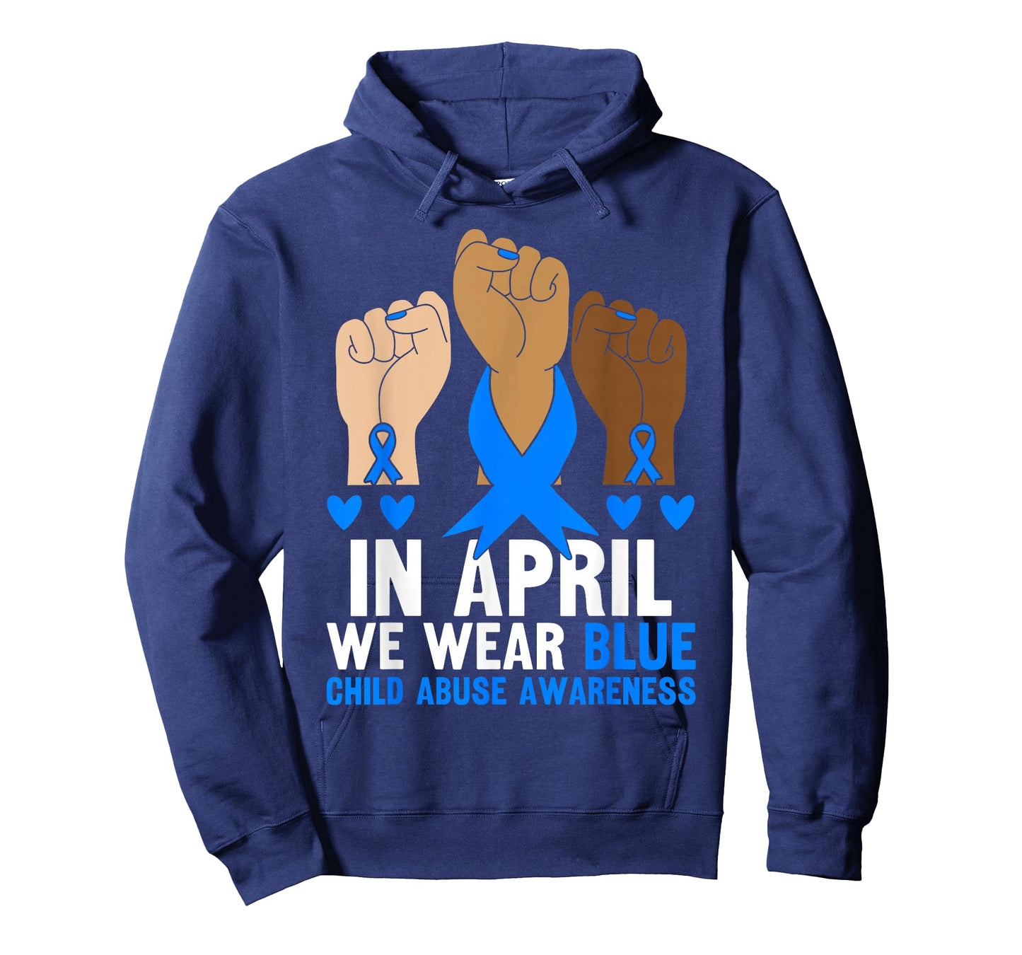 in April We Wear Blue Child Abuse Awareness Kids Abus T-Shirt