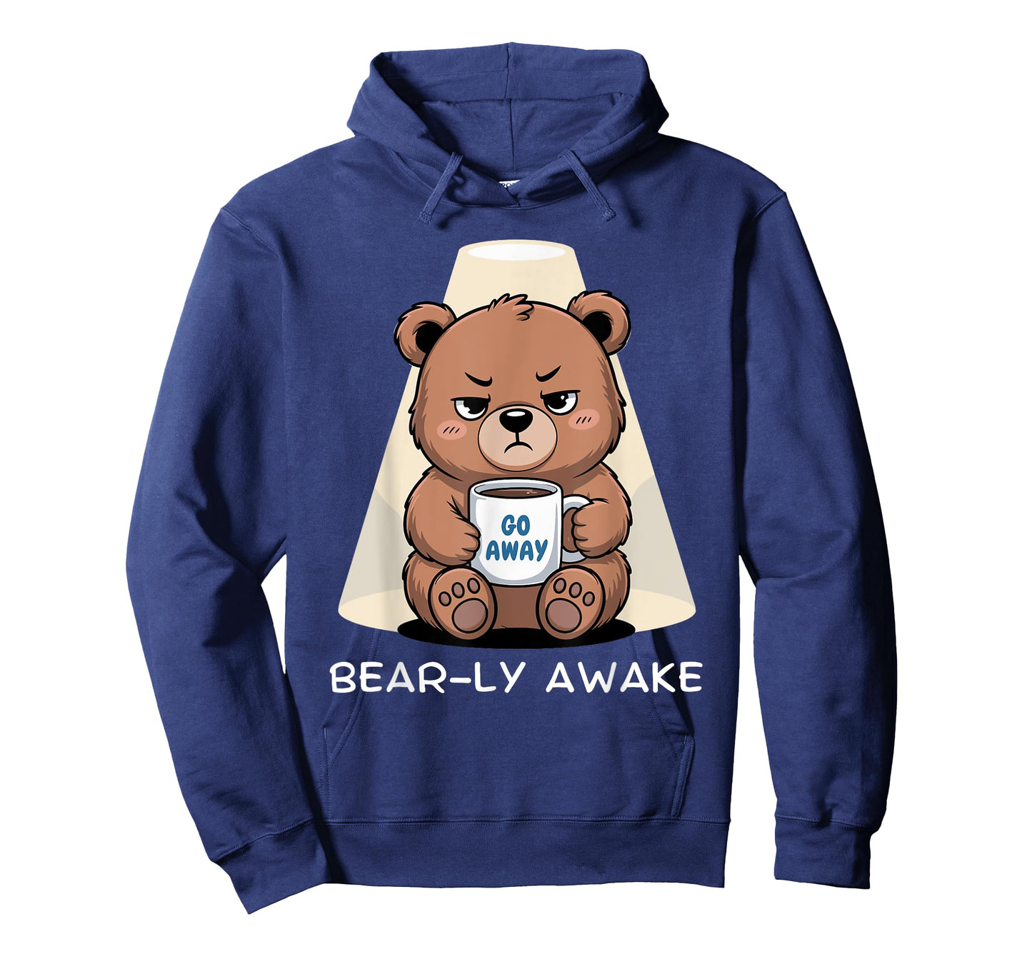 Bear-ly Awake Grumpy Sarcastic Morning Person Coffee Humor T-Shirt