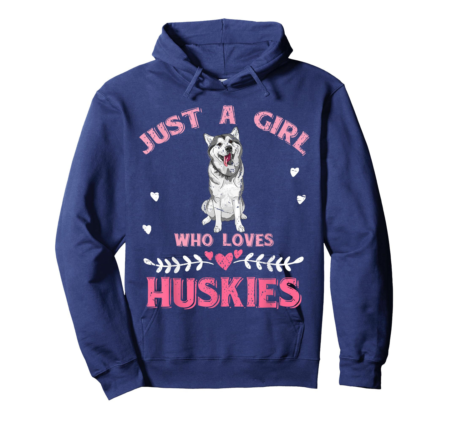 Just A Girl Who Loves Huskies Dog Lover Women Girls Husky T-Shirt