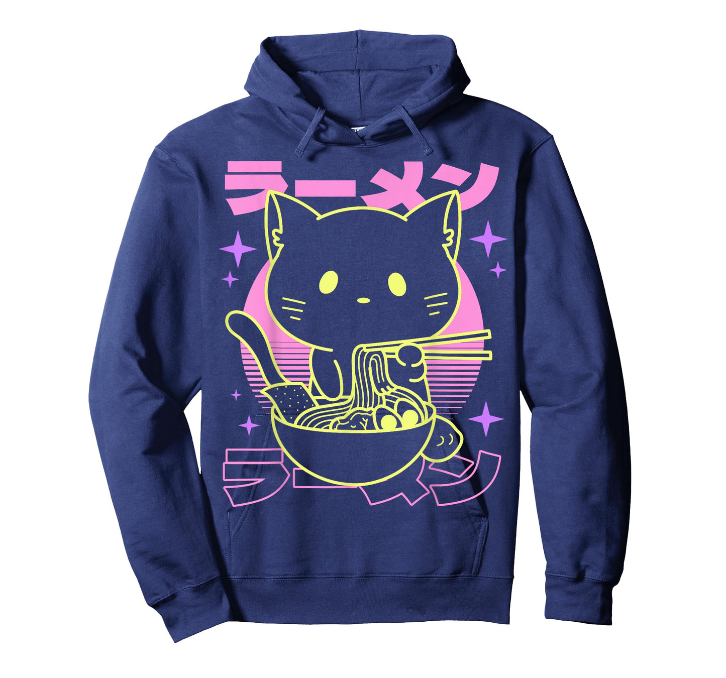 Anime Ramen Cat Japanese Retro Noodles Aesthetic Kawaii Cat T-Shirt