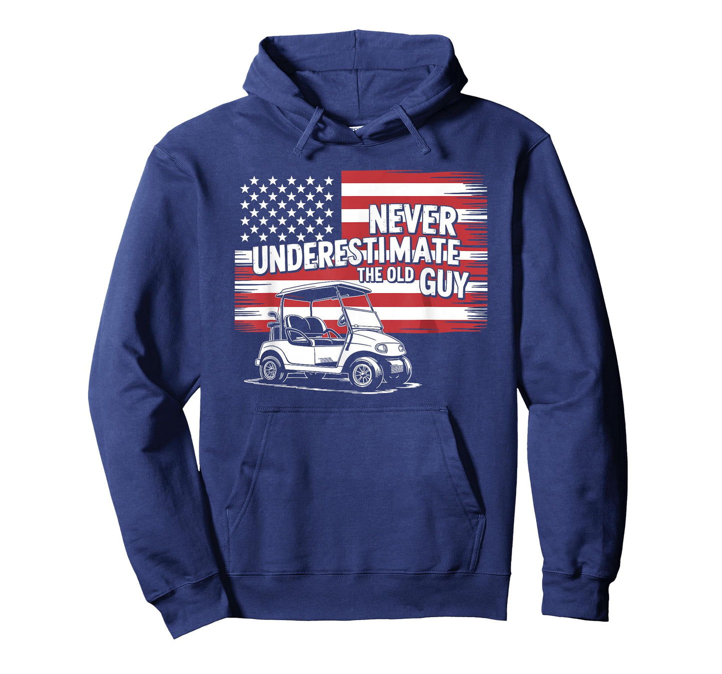 Never Underestimate The Old Guy Golfing, Golf and Golfer T-Shirt