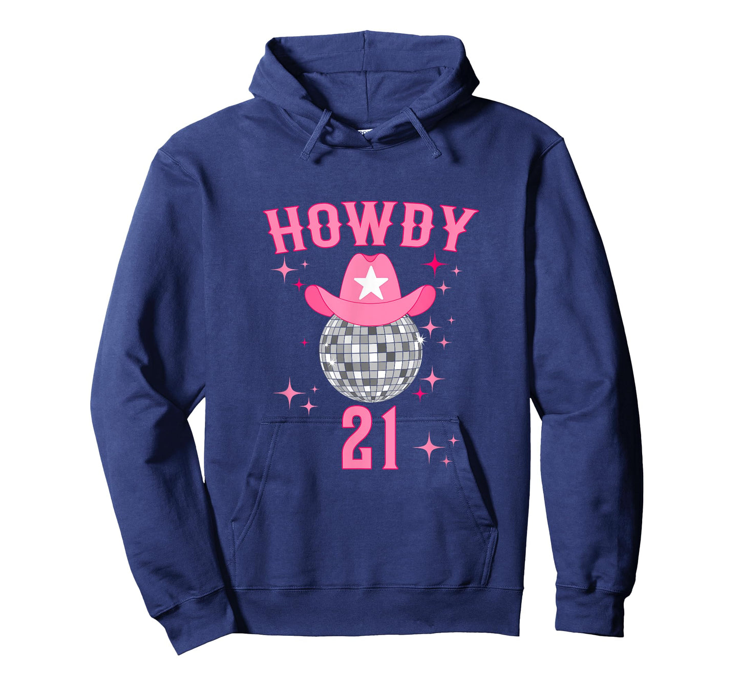 Groovy Howdy 21 Western Disco 21 Years Old Birthday Cowgirl T-Shirt