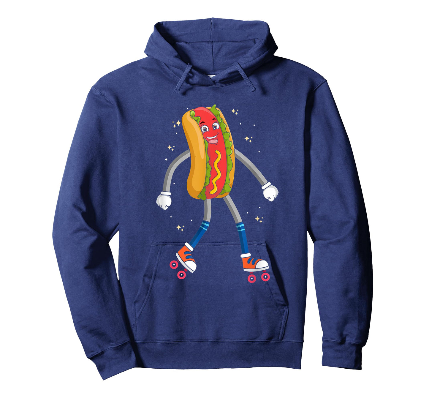 Hot Dog on Rollerskates, Roller Blades Skater Skating Hotdog T-Shirt