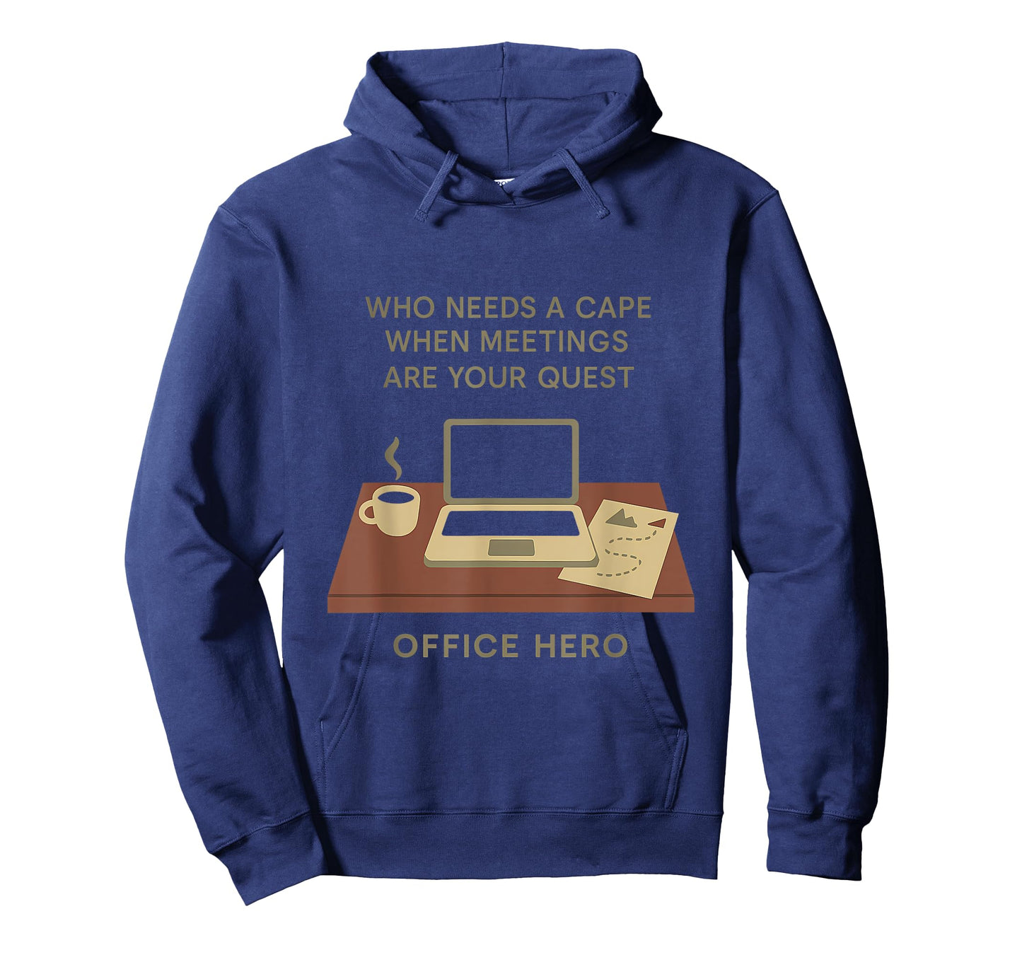 Office Hero Graphic Who Needs a Cape for Meetings T-Shirt