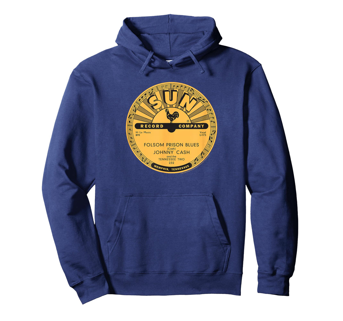 Sun Records Vinyl Johnny Cash Folsom Prison Blues T-Shirt