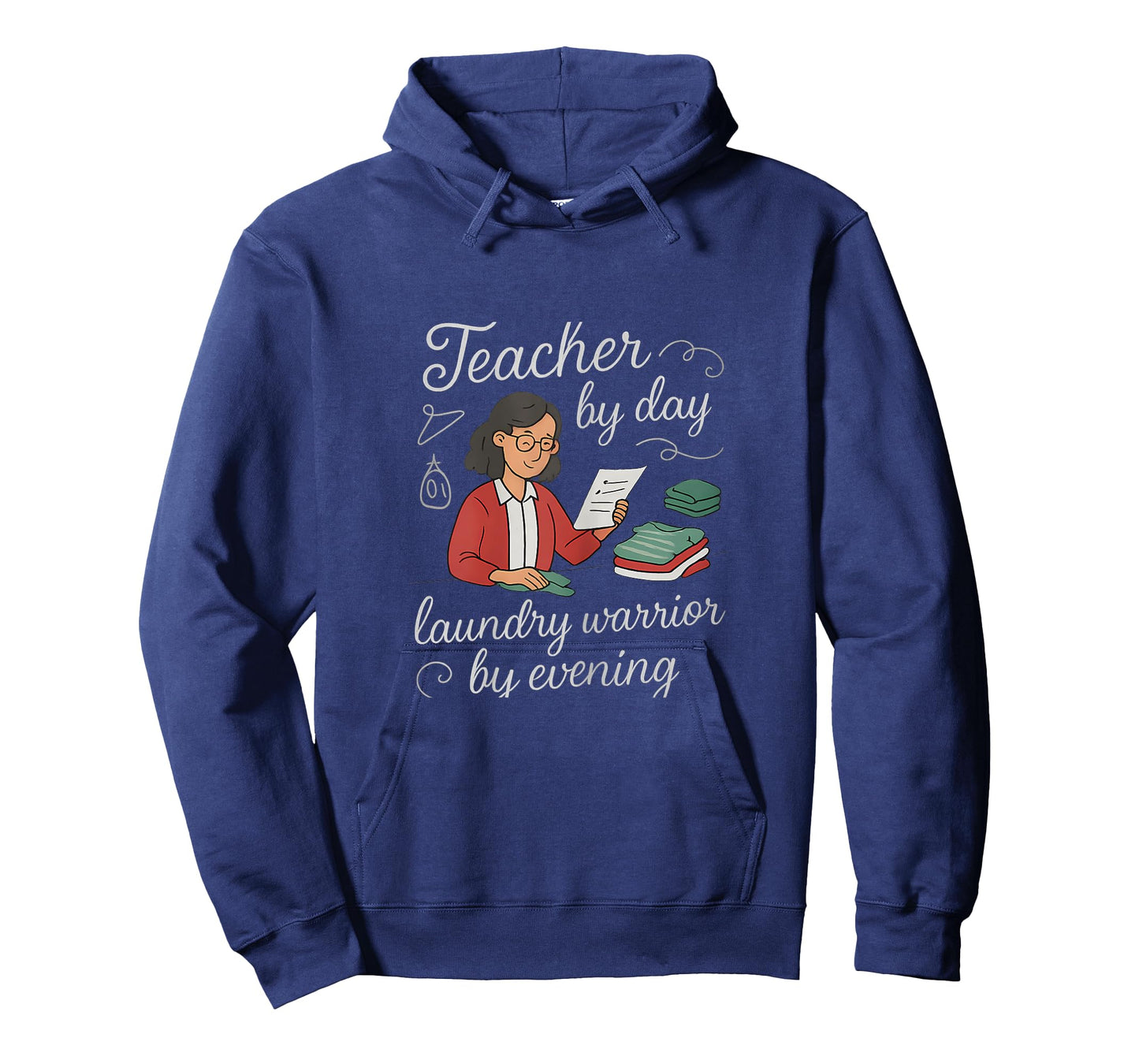 Chalkboard Teacher by Day Laundry Warrior Graphic T-Shirt