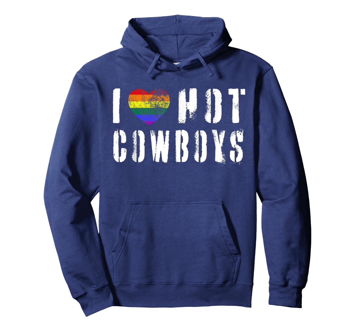 I Love Hot Cowboys I Heart Cowboys Country Western LGBT Gay T-Shirt