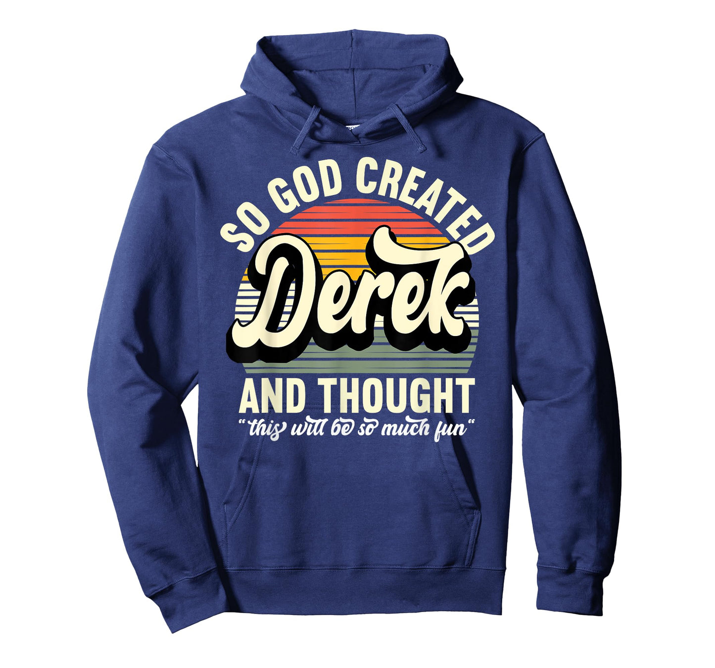 So God Created Derek - Name Derek Birthday T-Shirt