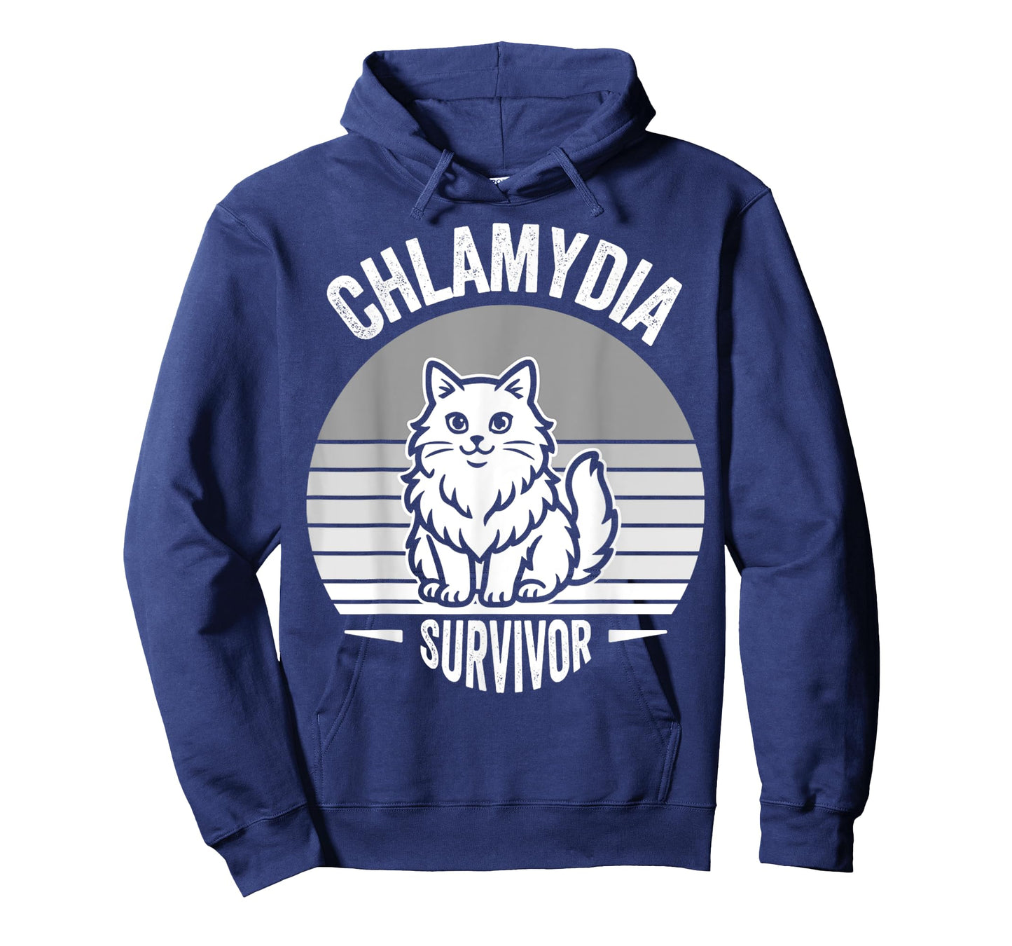 Chlamydia Survivor Funny Cat Design T-Shirt