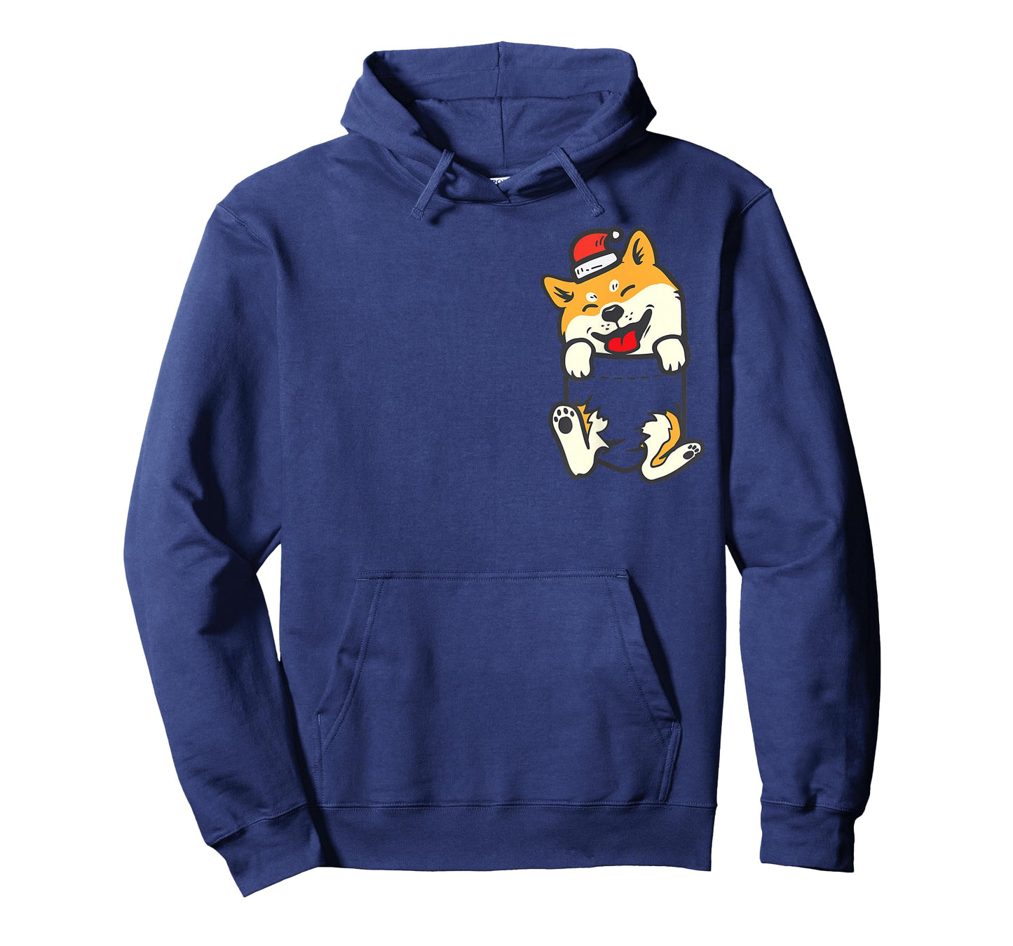 Pocket Santa Shiba Inu Akita Feet Christmas Dog Lover PJ T-Shirt