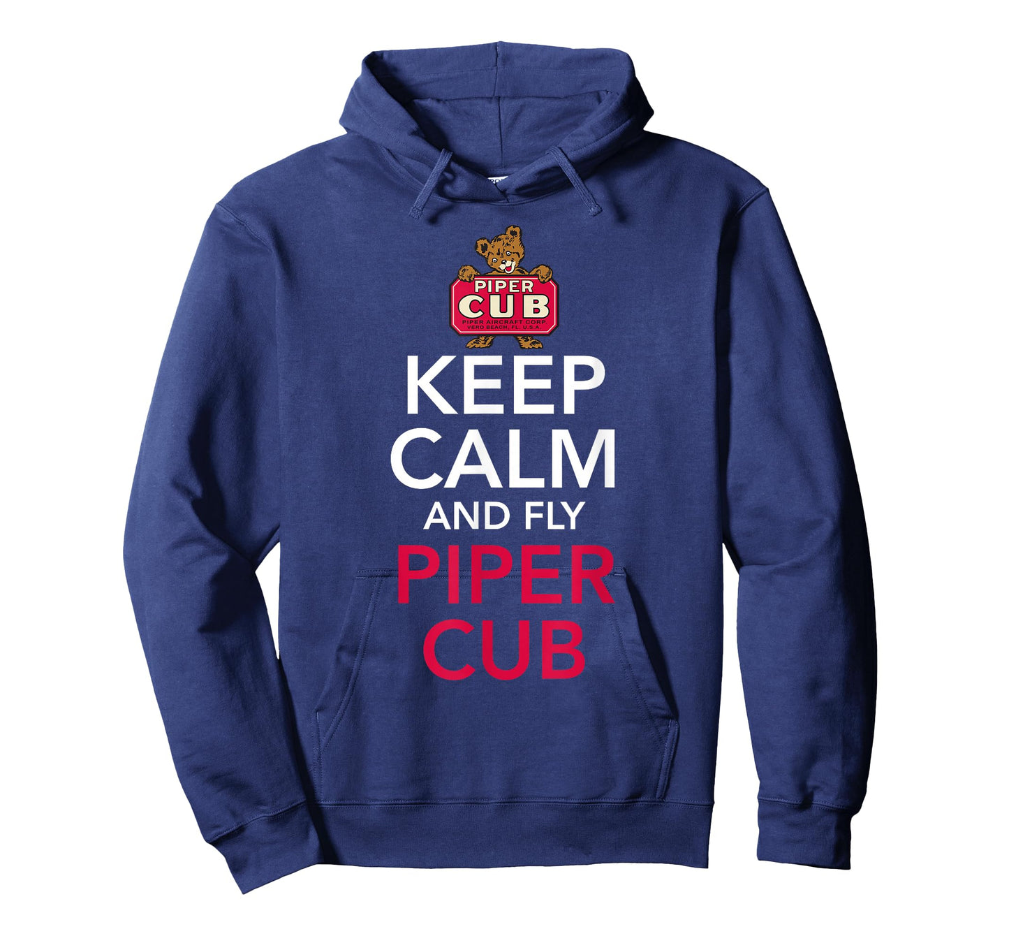 Keep Calm and Fly Piper Cub Aviation T-Shirt T-Shirt