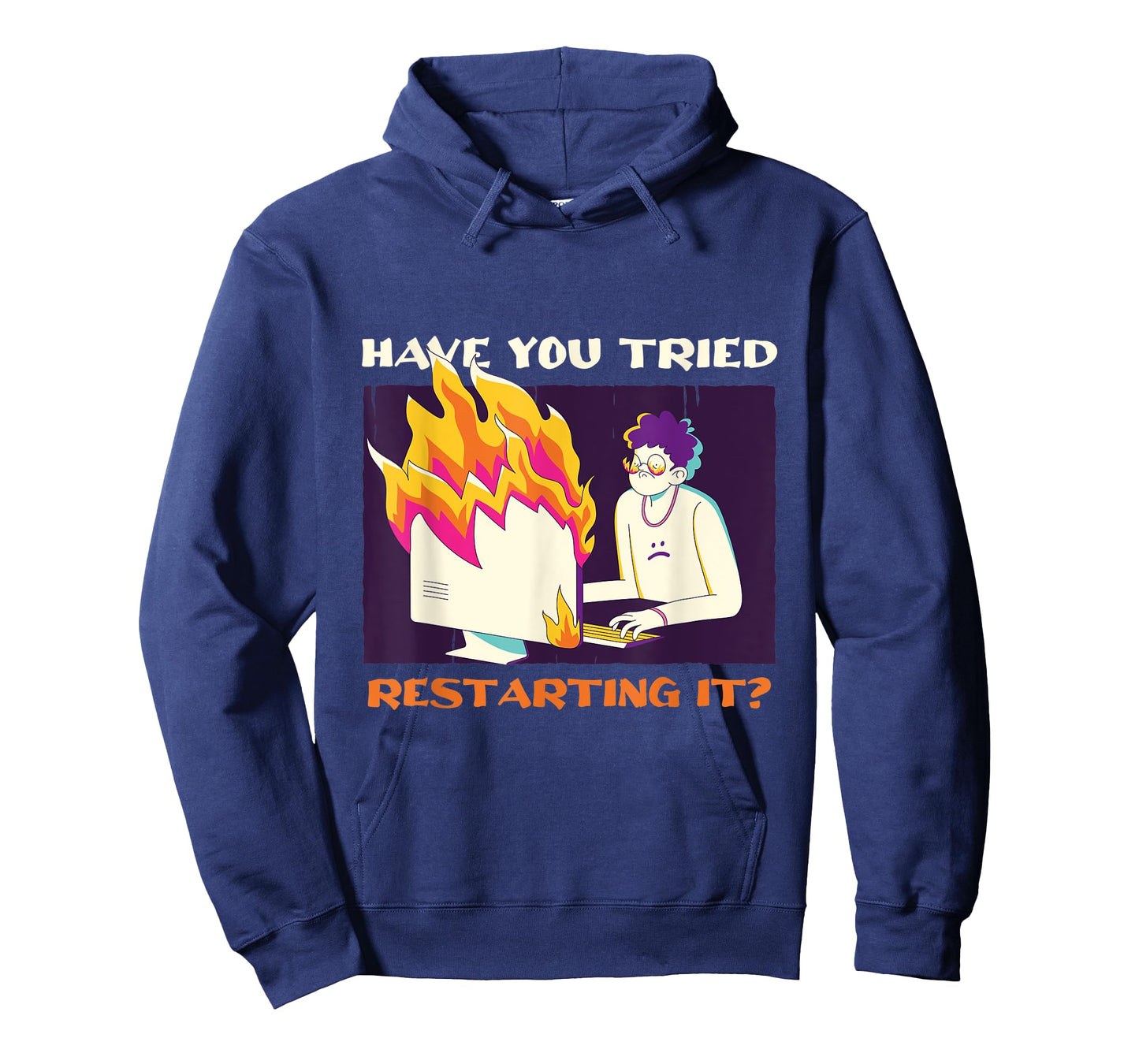 Have You Tried Restarting It Programmer Binary Coding Tech T-Shirt