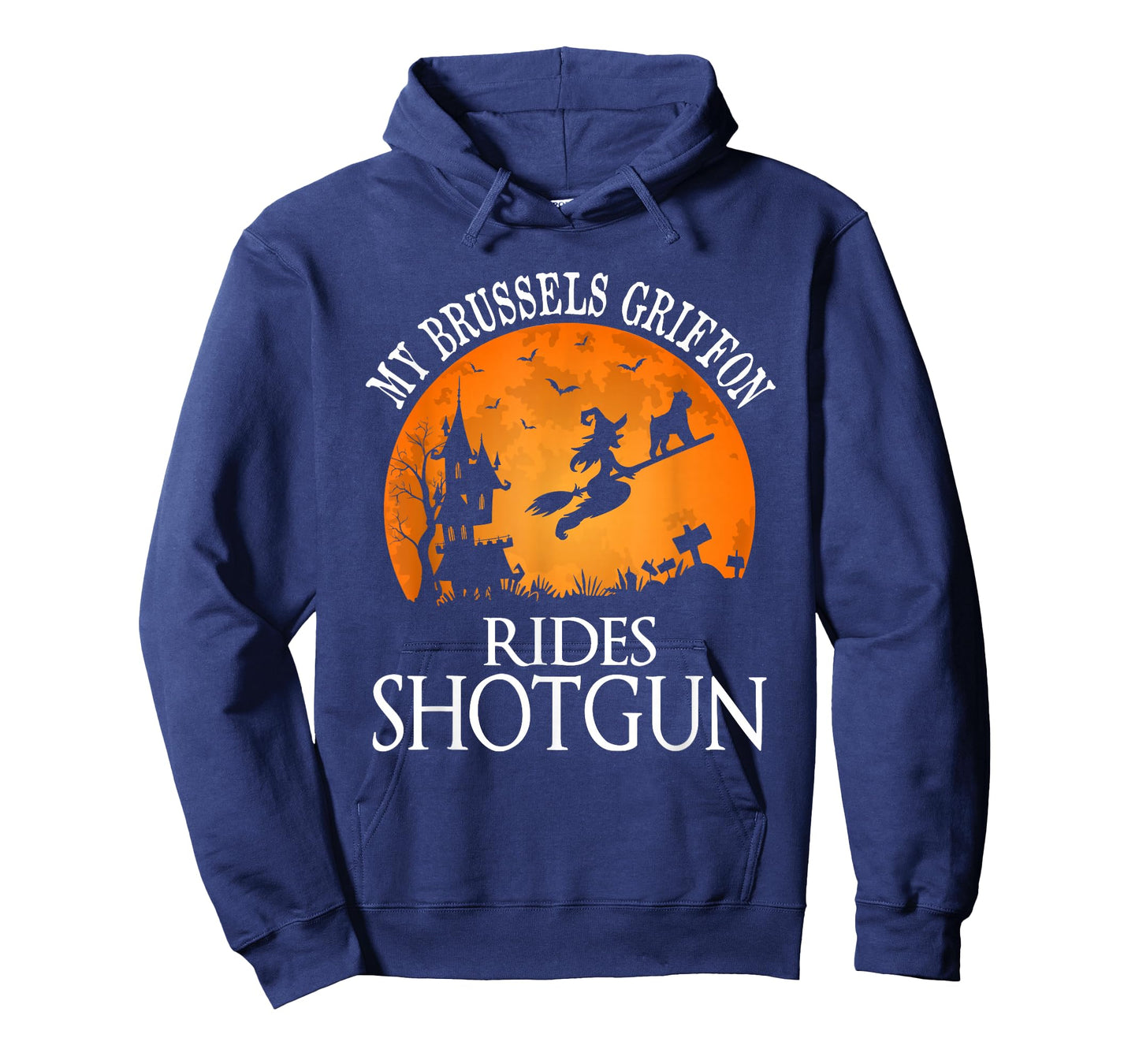 Brussels Griffon Rides Shotgun Dog Lover T-Shirt