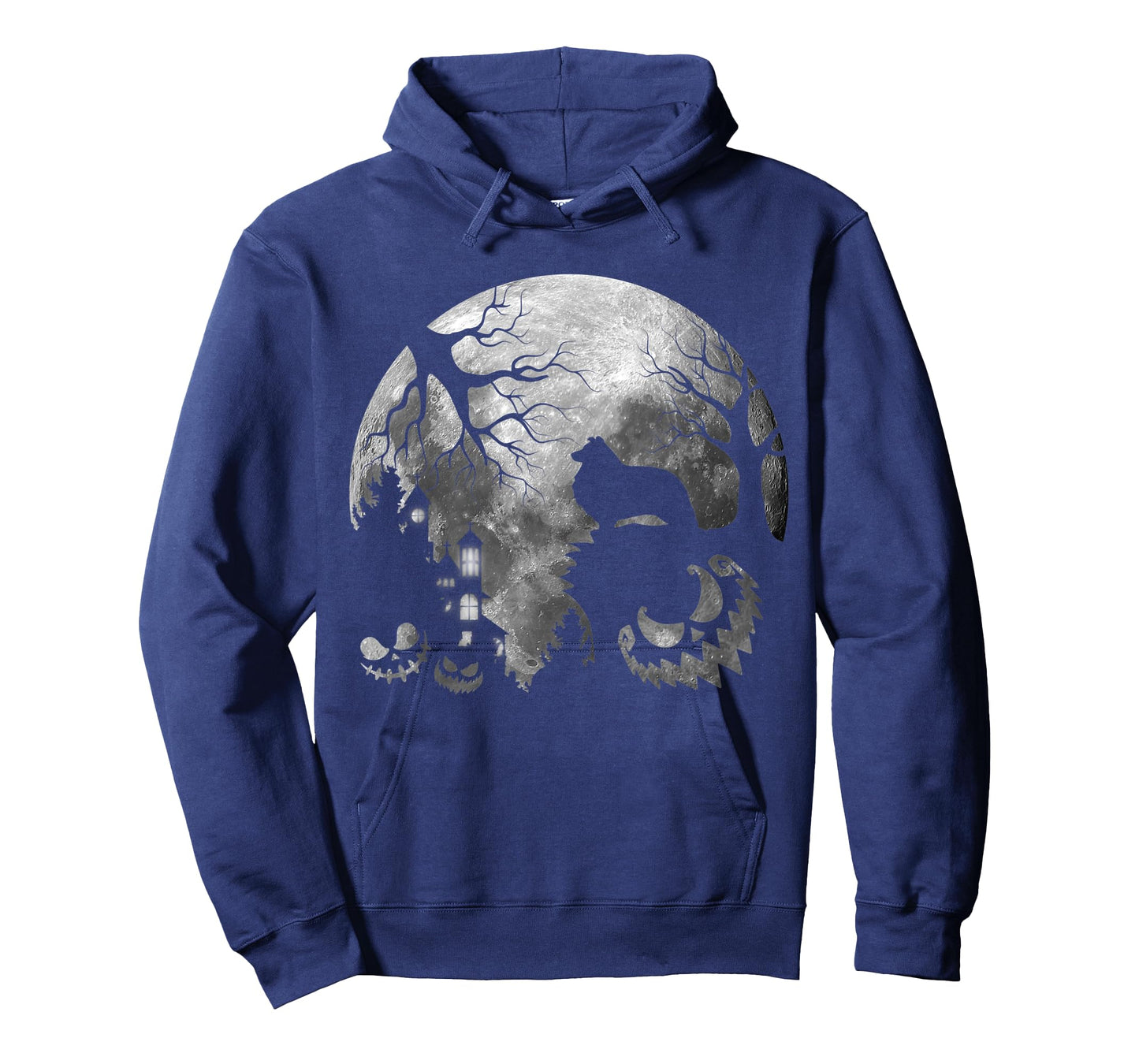 Sheltie Dog Moon Howl in Forest Halloween Costume Men Women Kids T-Shirt