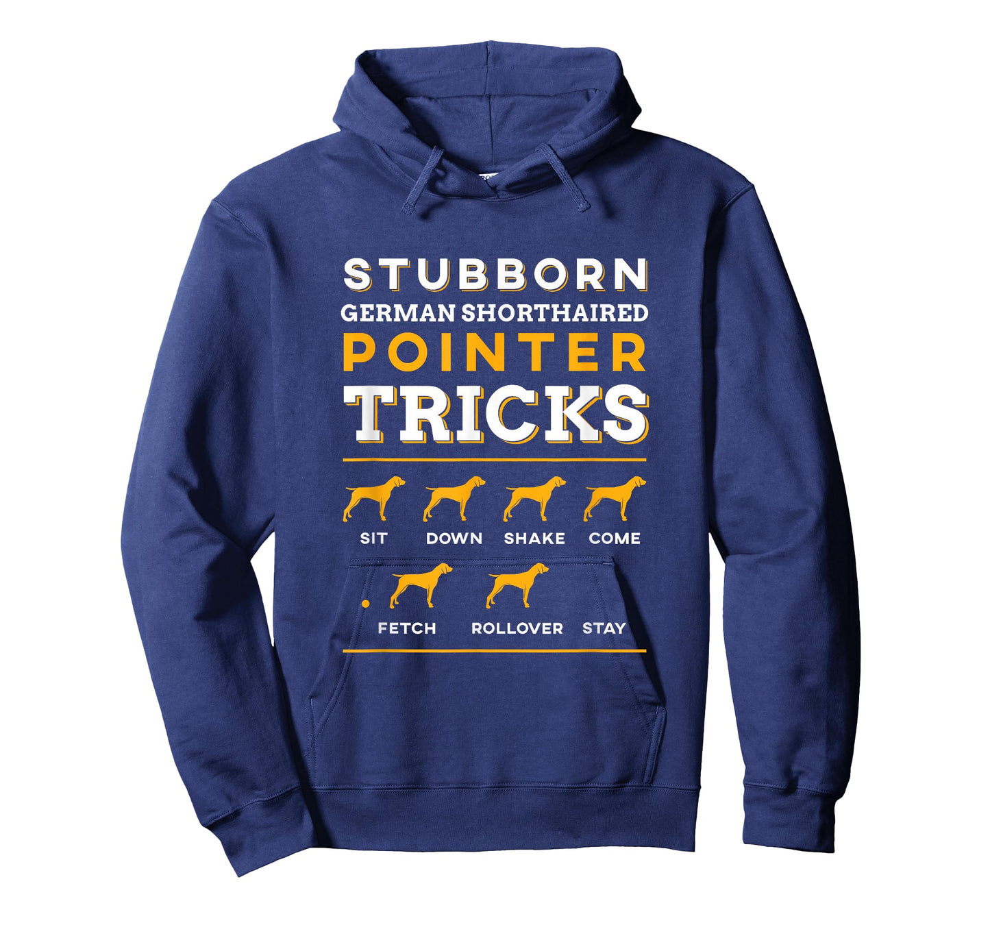 German Shorthair Pointer Funny | Dog Silhouette | T-Shirt Small