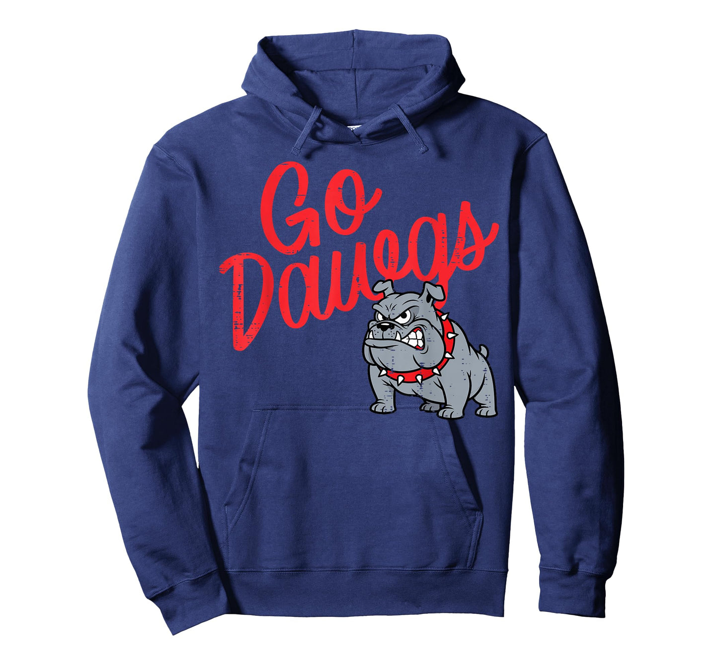 Bulldog Go Dawgs Girls Youth Teen Boys Kids Men Women T-Shirt