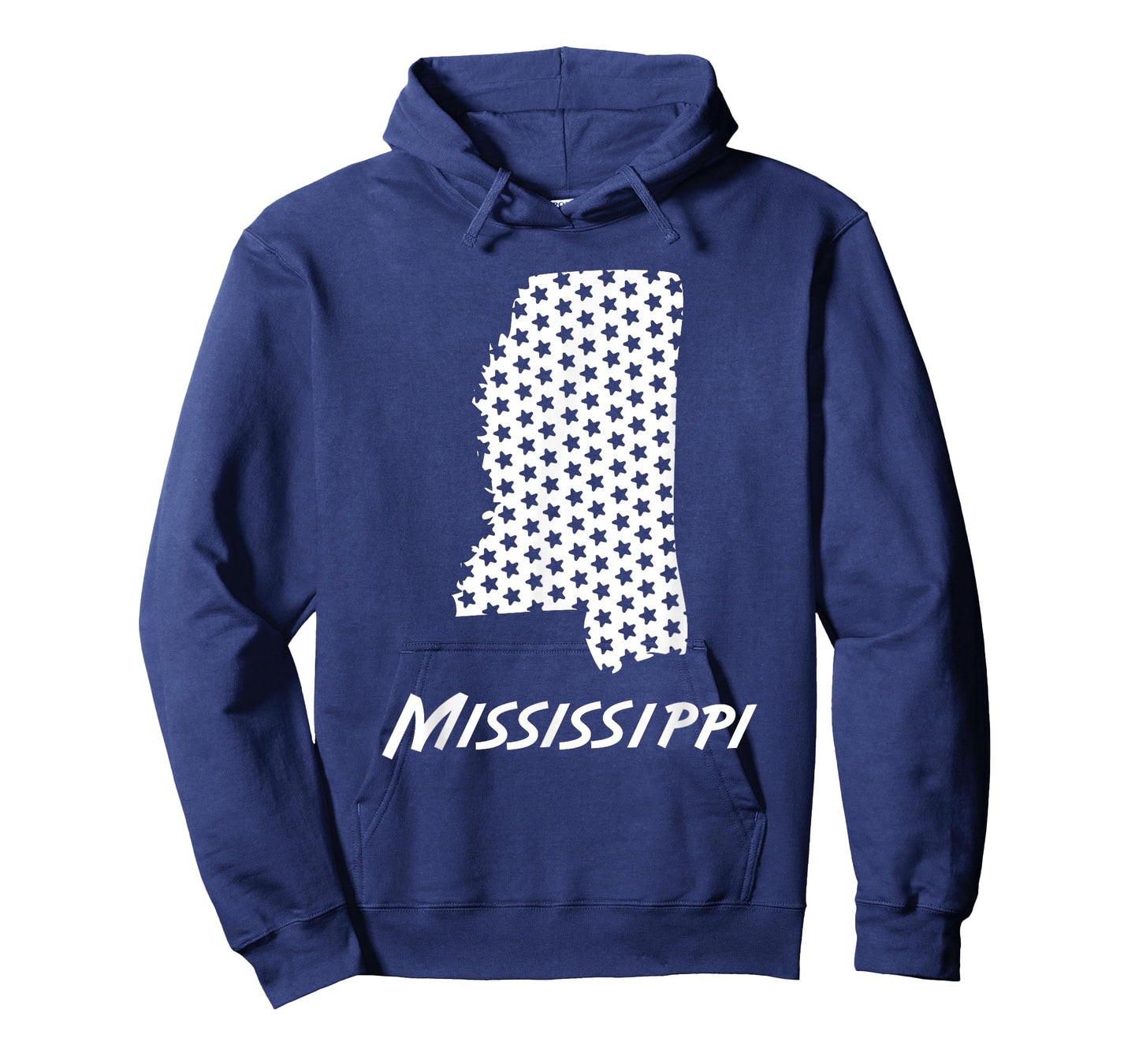 Mississippi USA State Outline Stars Vintage Retro Design T-Shirt