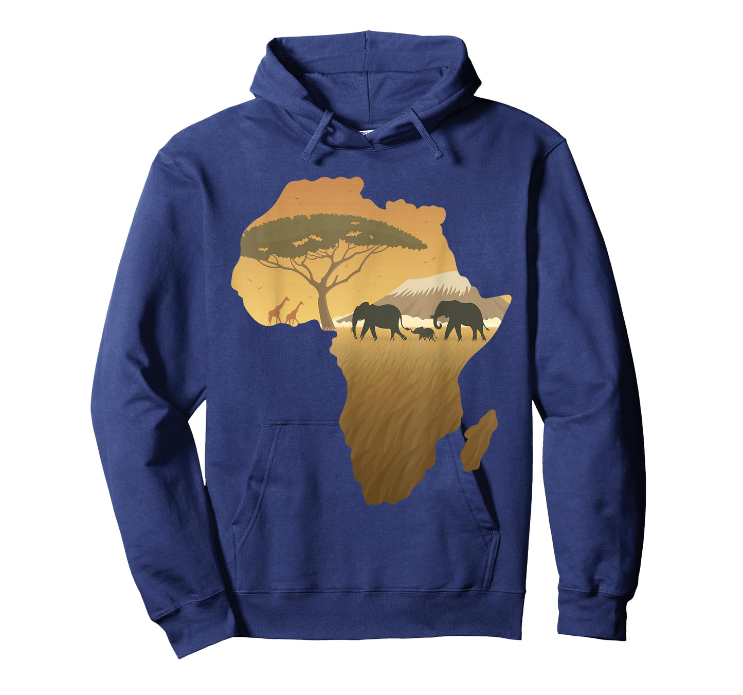 Africa T-Shirt Elephant Map Dad South Animal Big Five Safari T-Shirt