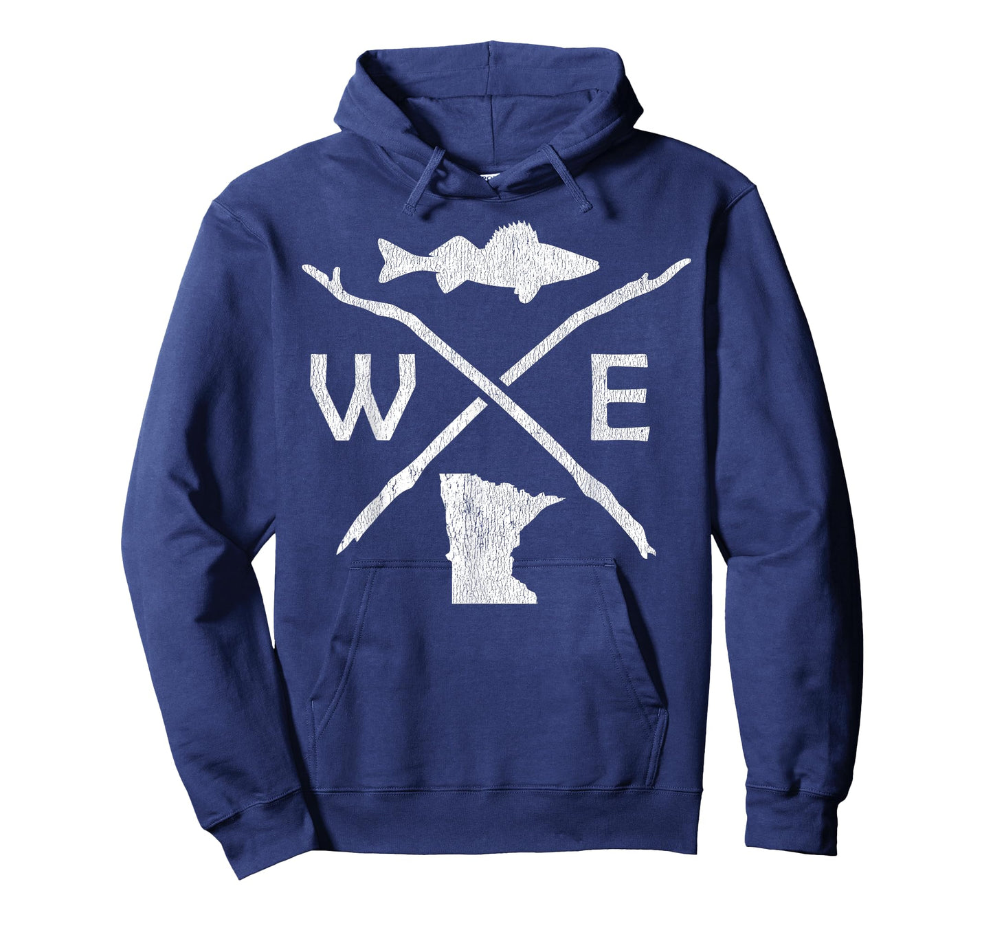 Walleye Fishing - Minnesota Walleye Fishing Compass Gift T-Shirt