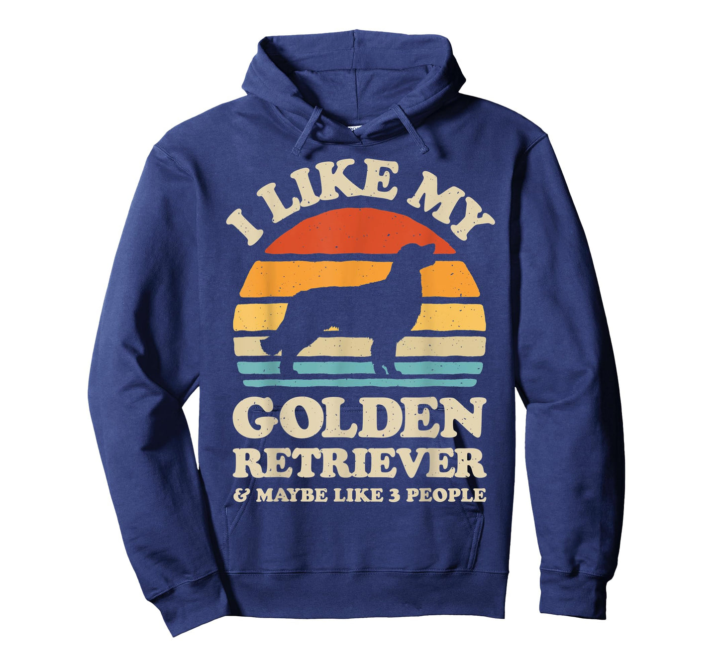 I Like My Golden Retriever And Maybe Like 3 People Dog Retro Men Women Kids T-Shirt