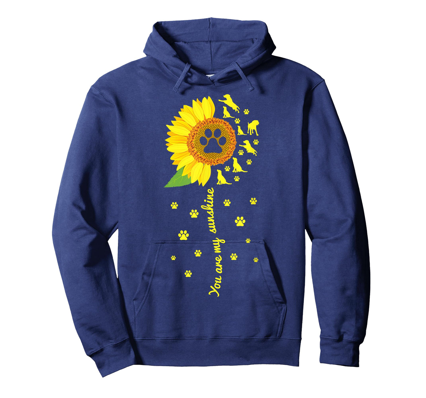 You Are My Sunshine Sunflower Dog paw men woman T-Shirt T-Shirt