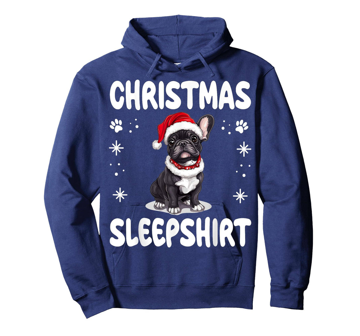 French Bulldog Frenchie Dog Nightgown Pajama Christmas T-Shirt