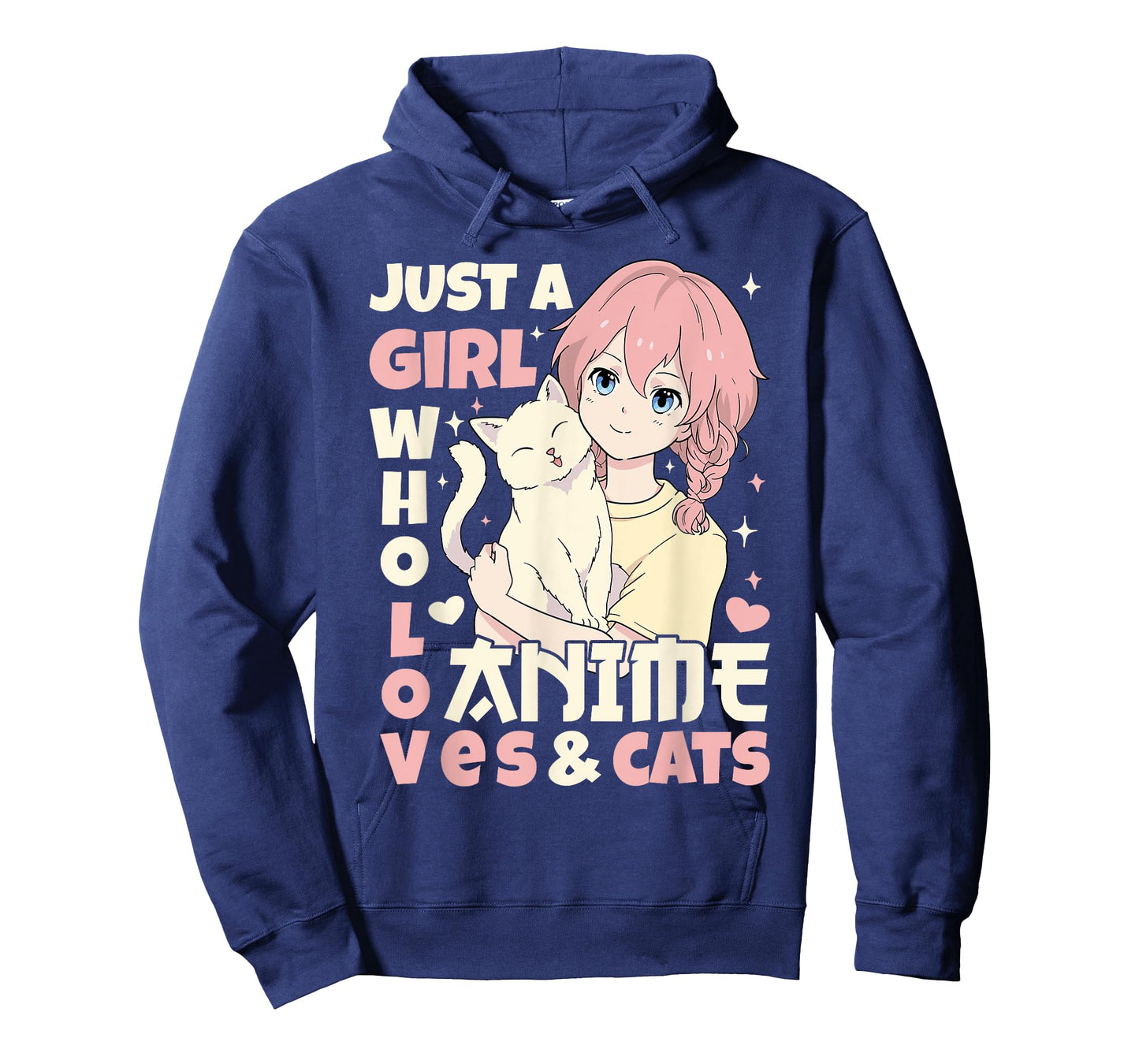 Just A Girl Who Loves Anime & Cats Teen Anime Girl Cat Lover T-Shirt