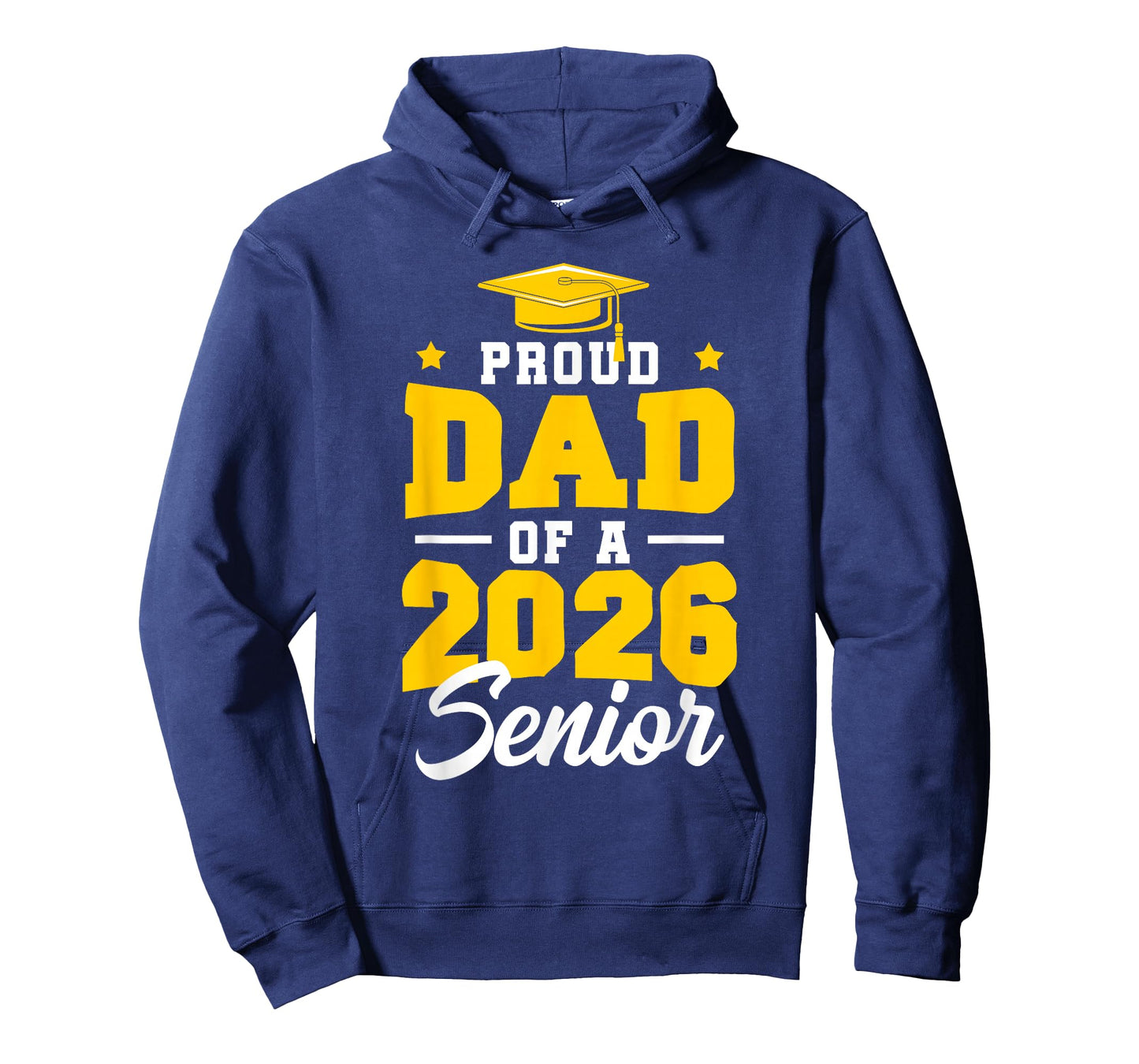 Proud Dad Of A Senior Class Of 2026 Senior Mom 2026 Yellow T-Shirt