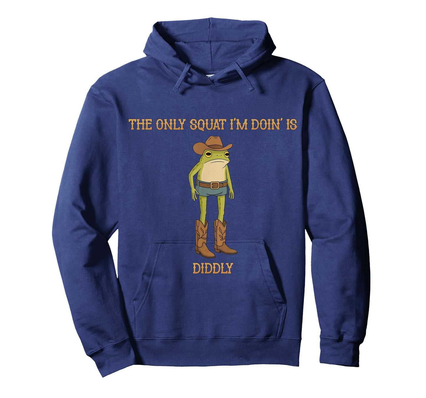 Vintage Funny The Only Squat I'm Doing is Diddly Frog Meme T-Shirt