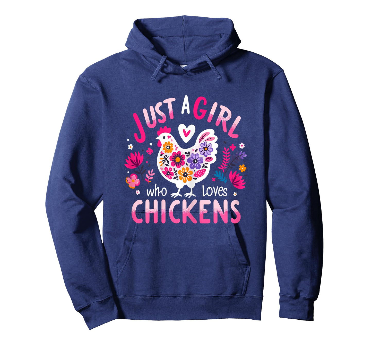 Just A Girl Who Loves Chickens Funny Chicken T-Shirt