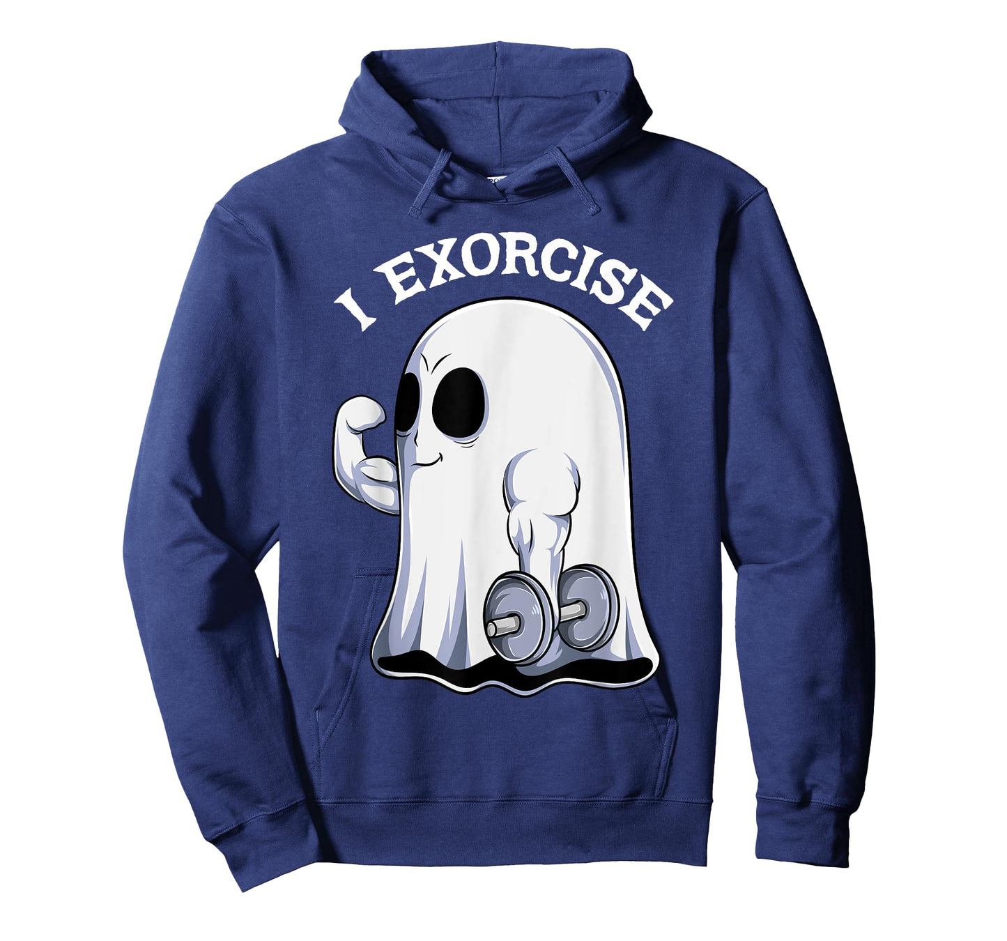 Ghost I Exorcise Funny Gym Exercise Workout Spooky Halloween T-Shirt