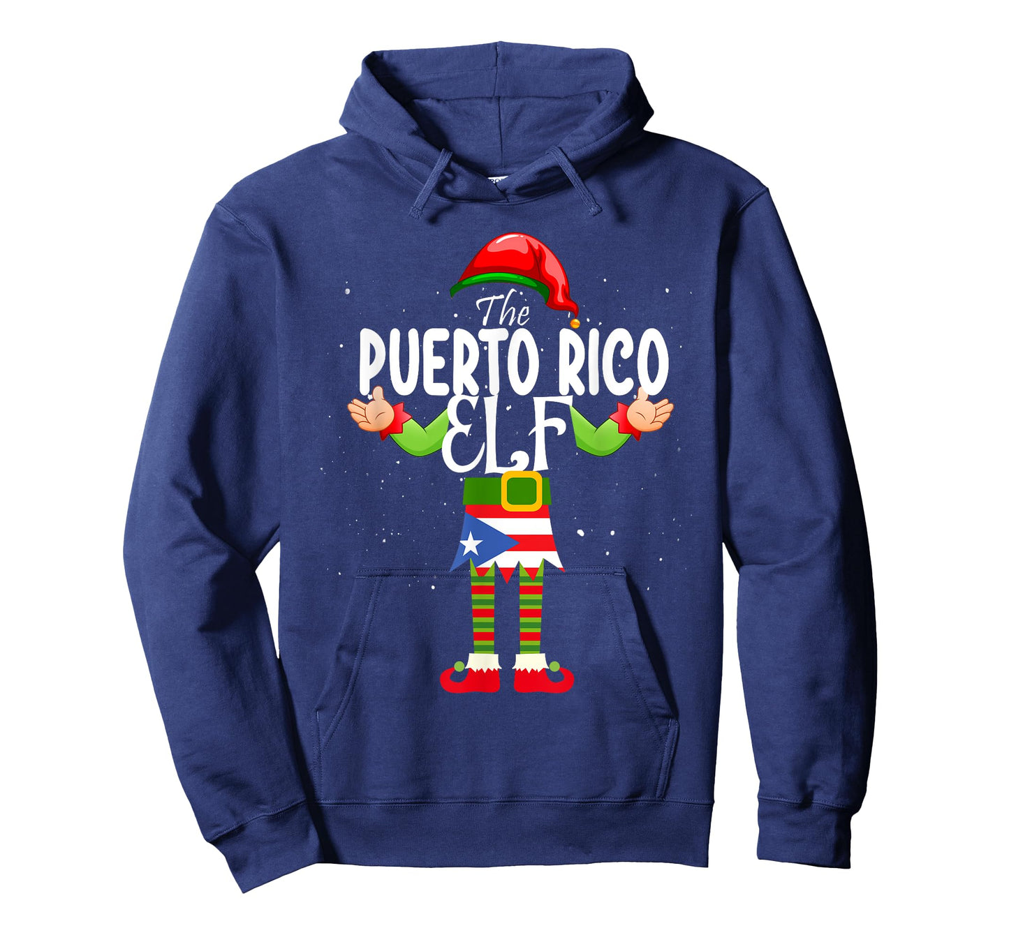 Puerto Rico Elf Matching Proud Patriotic Christmas Party T-Shirt
