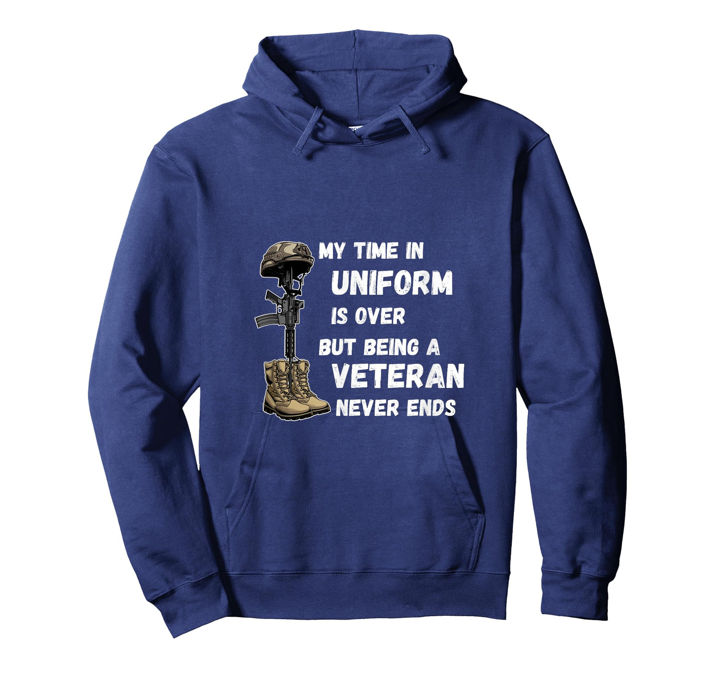 My Time In Uniform Is Over But Being A Veteran Never Ends T-Shirt