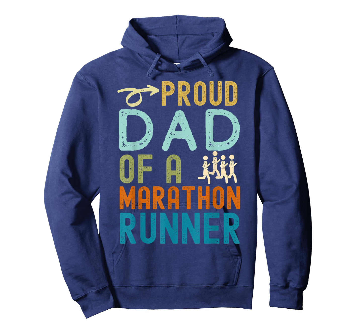 Proud Dad of a marathon runner retro vintage distressed T-Shirt