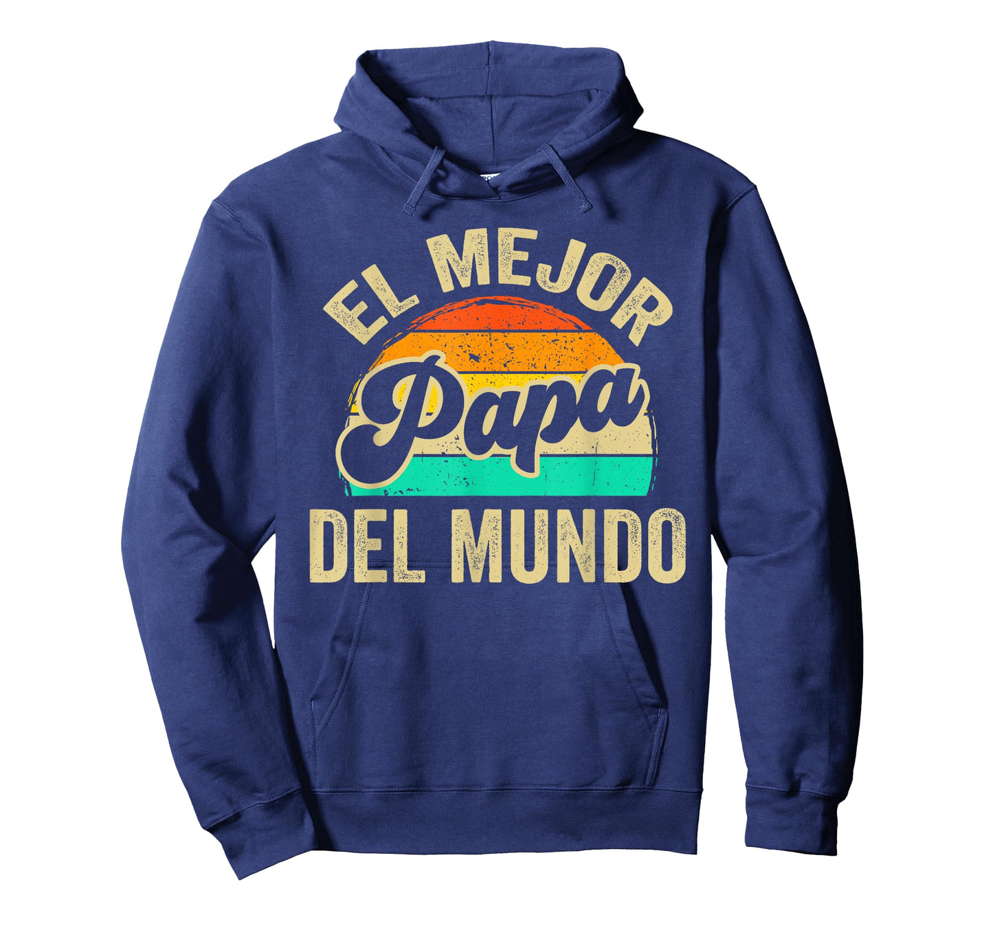 El Mejor Papa Del Mundo Vintage Retro Father Dad Grandpa T-Shirt