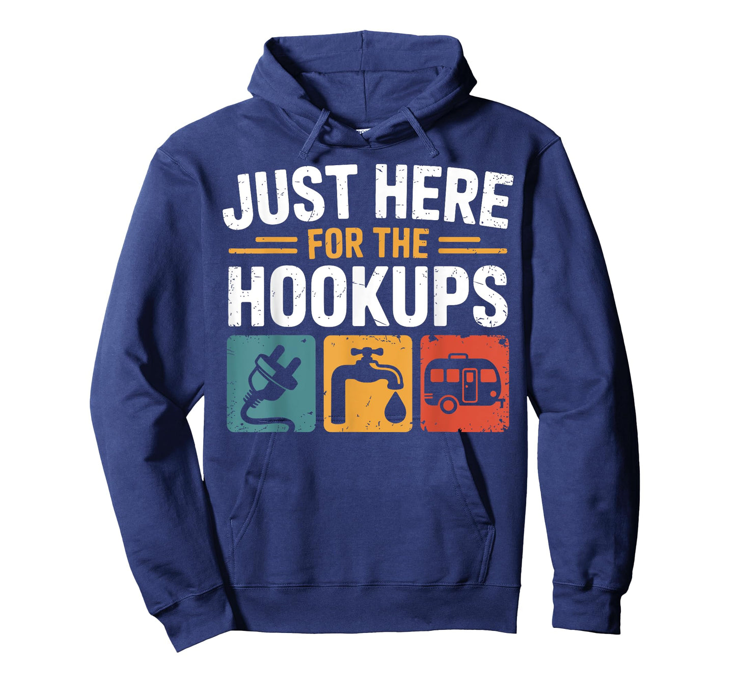 Just Here for the Hookups Funny Camping Rv Camper Motorhome T-Shirt