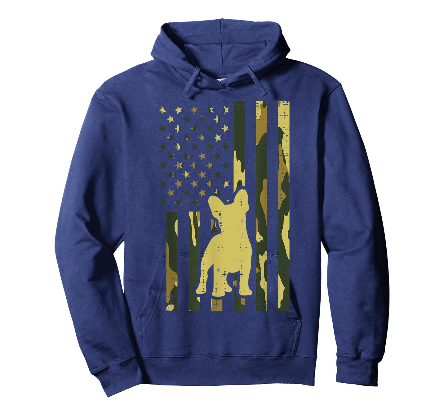Camo US Flag French Bulldog Frenchie Patriot Dog Lover Gift T-Shirt