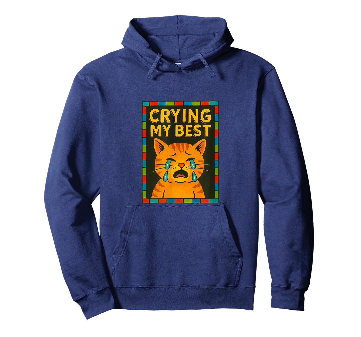 Im Crying My Best Kitty Cat Cute Sad Cat Lover Humor T-Shirt