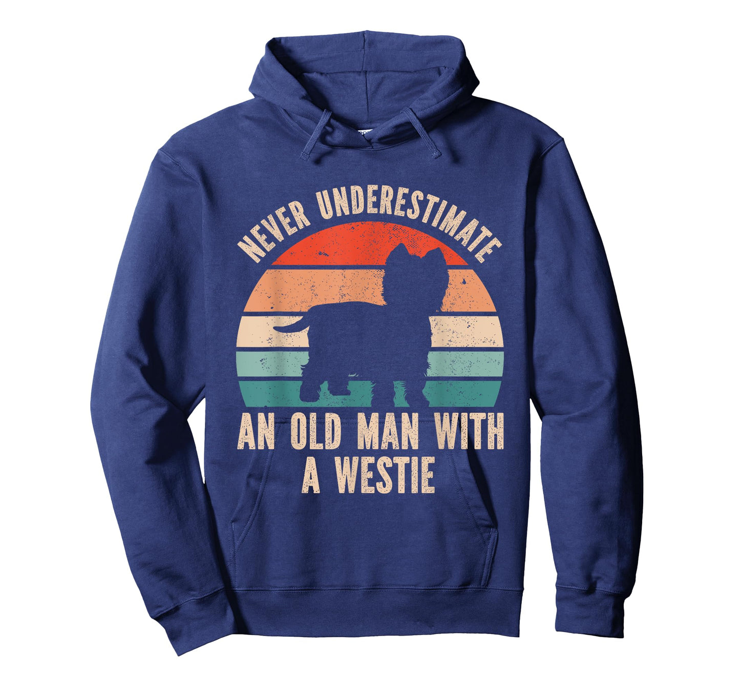 Never Underestimate An Old Man With A Westie T-Shirt
