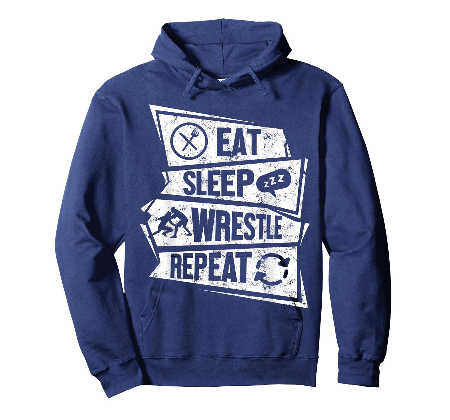 Eat Sleep Wrestle Repeat Funny Combat Sport Wrestling Lovers T-Shirt