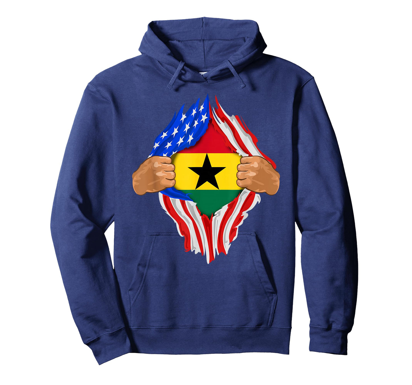 Ghanaian Blood Inside Me T-Shirt | Ghana Flag Gift T-Shirt