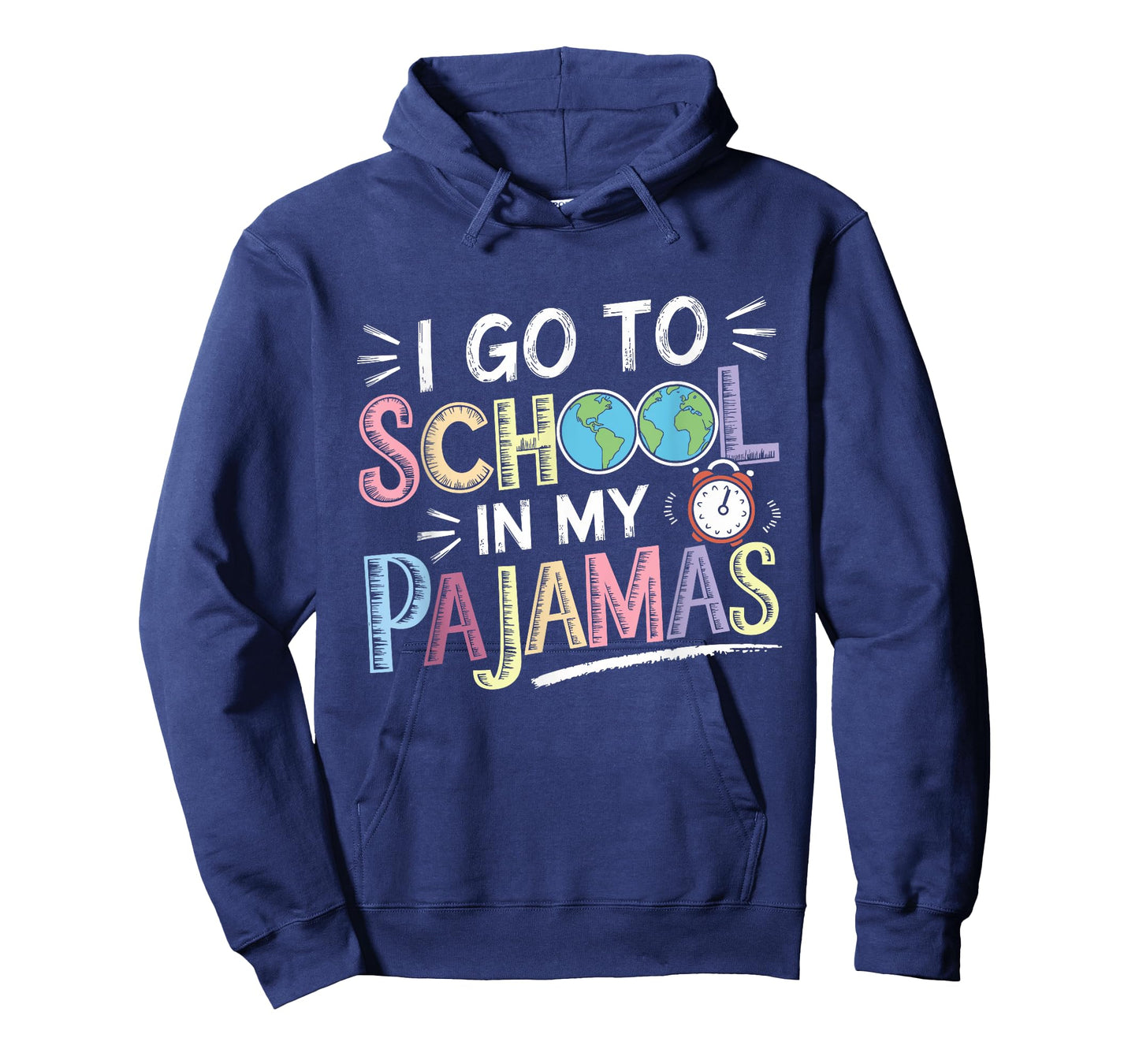 I Go To School In My Pajamas Home School And Online Virtual T-Shirt