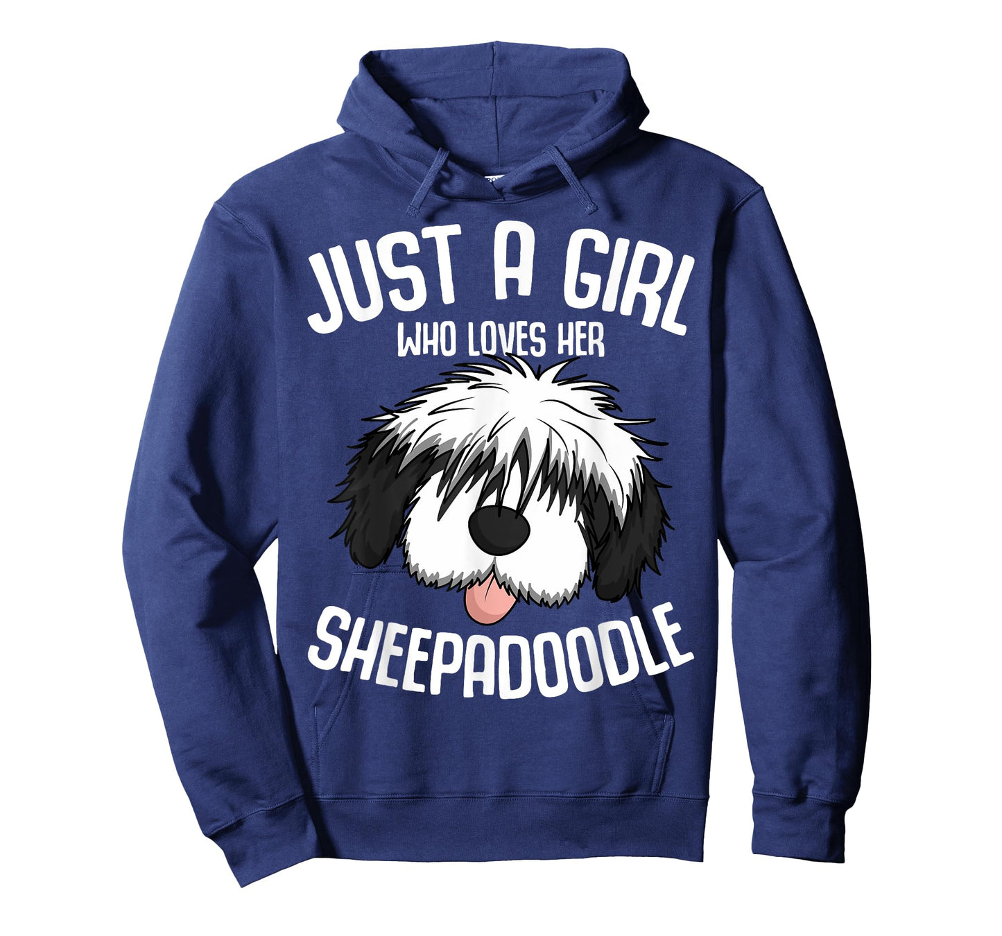 Just a Girl Who Loves Her Sheepadoodle Dog Girls T-Shirt