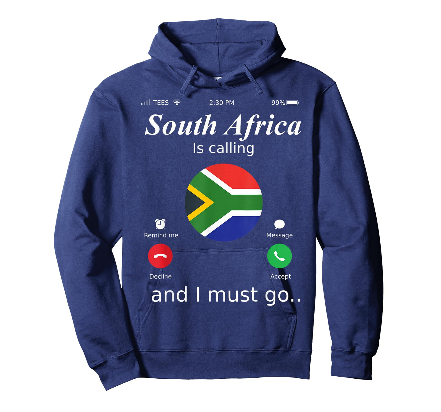South Africa Is Calling and I Must Go South Africa Flag shir T-Shirt