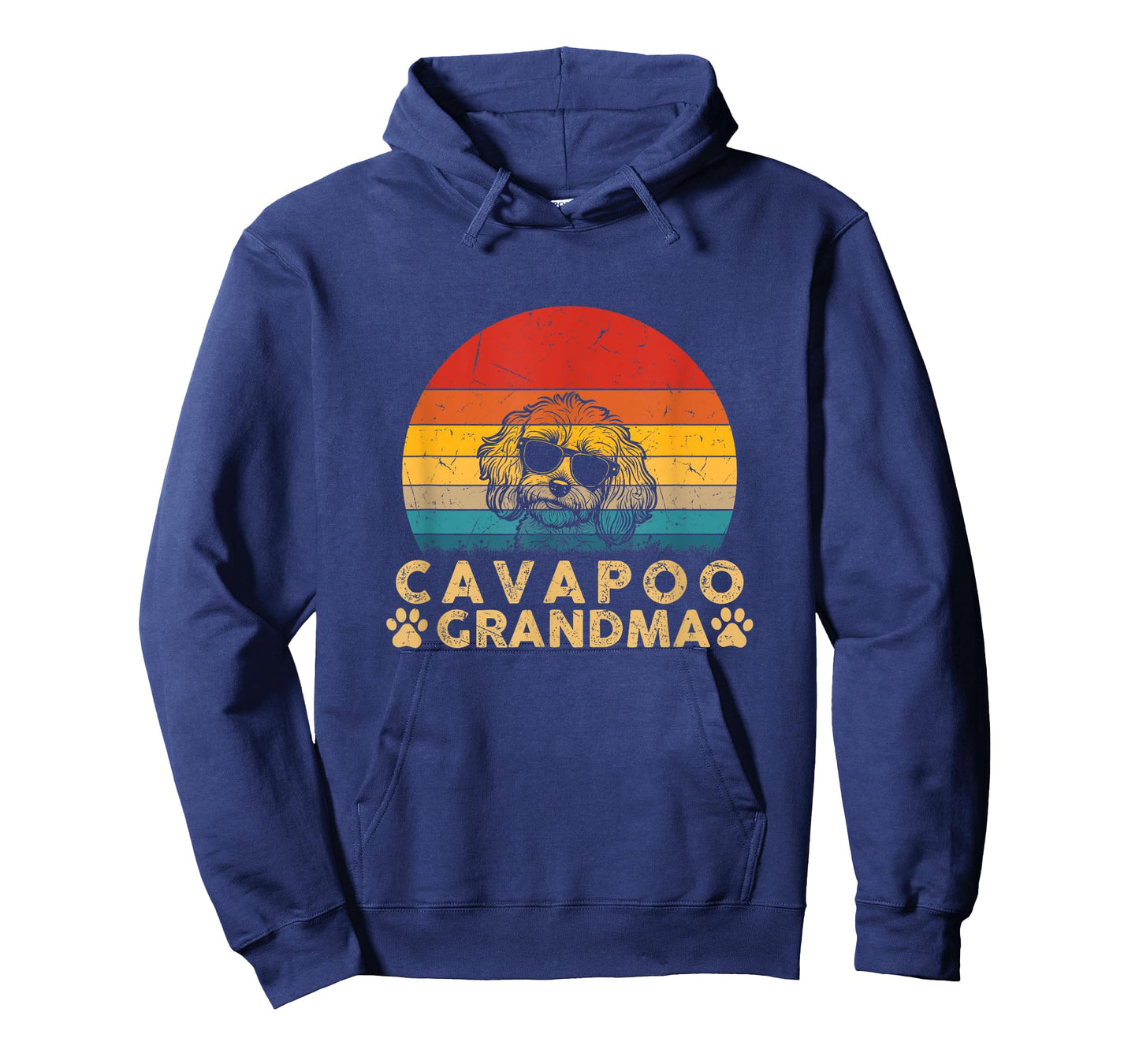 Cavapoo Grandma Vintage Dog Lover Gifts For Women Girls Dog T-Shirt
