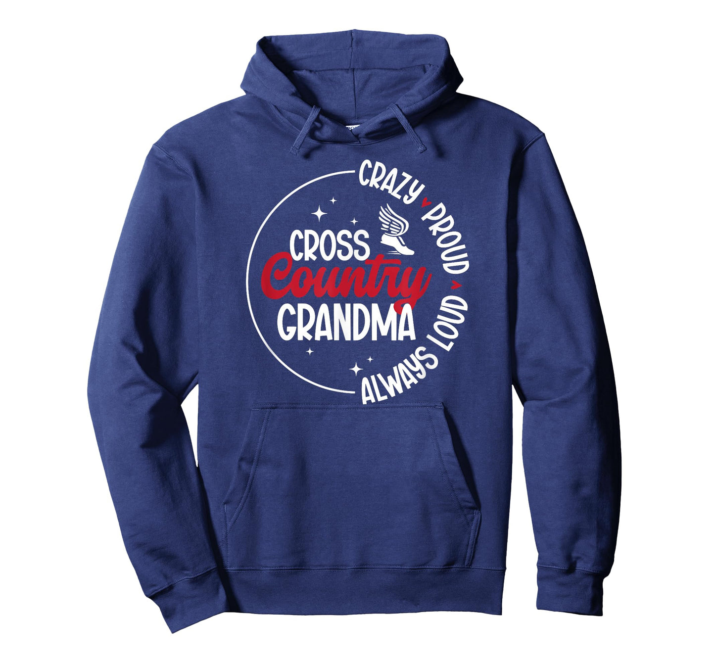 Crazy Proud Cross Country Grandma XC Grandmother T-Shirt